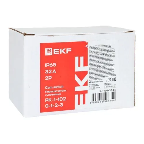 Переключатель кулачковый ПК-1-102 2п 32А "0-1-2-3" IP65 EKF pk-1-102-32-65 фото 10