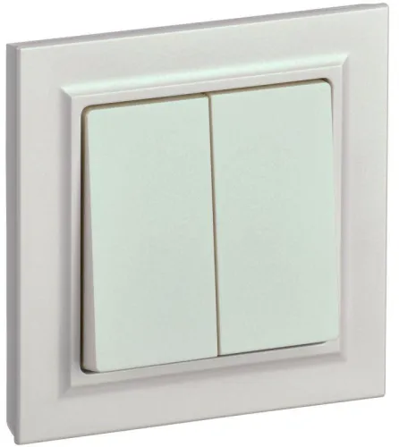 Выключатель 2-кл. СП BRITE ВСР10-2-0-БрЖ 10А в сборе жемчуж. IEK BR-V20-0-10-K36-F