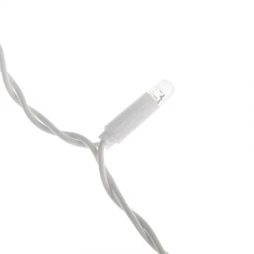 Гирлянда светодиодная "Айсикл" (бахрома) 4.8х0.6м 176LED тепл. бел. 11Вт 220В IP65 эффект мерцания провод ПВХ бел. Neon-Night 255-166 фото 4