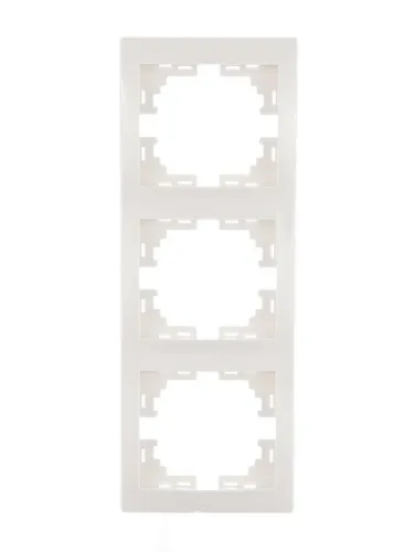 Рамка 3-м Mira вертикал. бел. LEZARD 701-0200-153