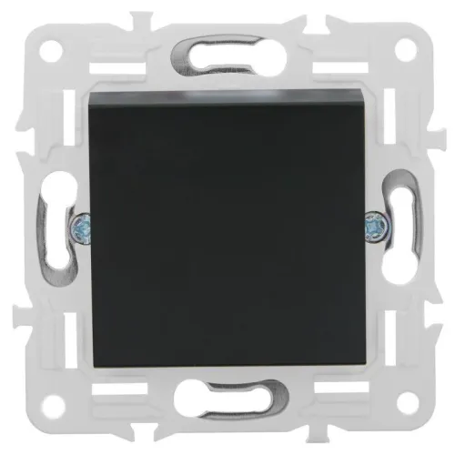 Выключатель перекрестный 1-кл. SKANDY 10А SK-V03Bl черн. IEK SK-V13-0-10-K02 фото 2