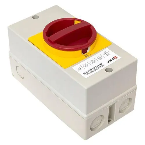 Переключатель кулачковый ПК-2-13 16А 3п "ВКЛ-ВЫКЛ" с блокировкой в боксе IP65 PROxima EKF pk-2k-13-16-a65 фото 3