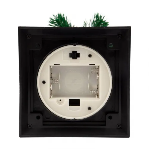 Фонарь декоративный 10.7х10.7х23.5см тепл. бел. со свечкой и шишкой корпус черн. Neon-Night 513-047 фото 7