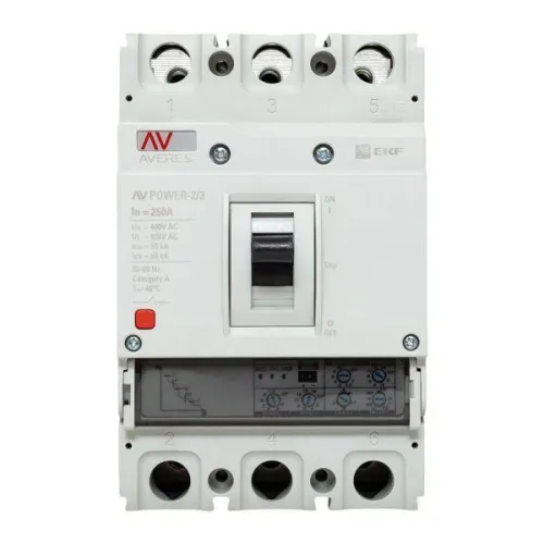 Выключатель автоматический 3п 250А 50кА AV POWER-2/3 ETU2.0 AVERES EKF mccb-23-250-2.0-av фото 10