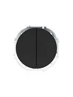 Выключатель проходной 2-кл. СП OSEN 10А IP20 механизм черн. бархат LEZARD 743-4288-106