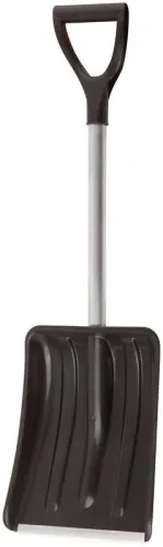 Лопата для уборки снега "Актив-Авто" 365х260х900мм укороченный съемный алюм. черенок; пластик. 68106 фото 5