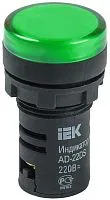 Лампа светосигнальная AD22DS d22мм 24В AC/DC зел. KARAT IEK BLS10-ADDS-024-K06
