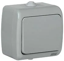 Выключатель 1-кл. 1п ОП Aquatic 10А IP54 ВС-20-1-0-А сер. IEK EVA10-K03-10-54