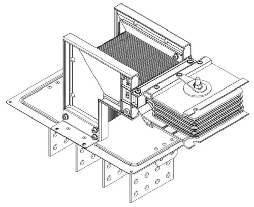 Секция фланцевая правая Тип2 630А Al 3L+N+PER НК IP55 тран. IEK LB-0630A4-25-F-FR2