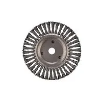 Щетка дисковая для УШМ крученая стальная проволока 200мм отв. 22.23мм Kranz KR-91-1247