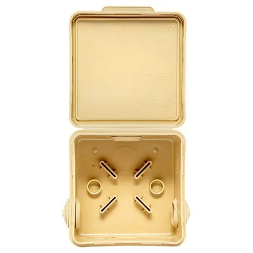 Коробка распаячная КМР-030-031 с крышкой 80х80х50 7 мембранных вводов IP54 свет. дерево PROxima EKF plc-kmr-030-031-s фото 4