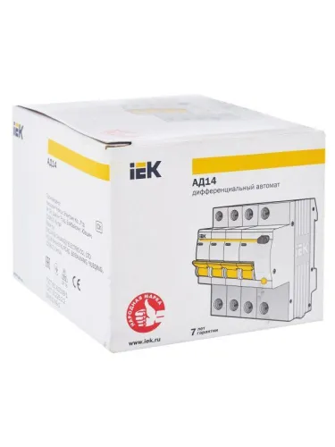 Выключатель автоматический дифференциального тока 4п C 16А 30мА тип AC 4.5кА АД-14 KARAT IEK MAD10-4-016-C-030 фото 10