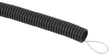 Труба гофрированная d40мм с протяжкой безгалоген. трудногорючая (FRHF) черн. (уп.25м) Эра Б0068910