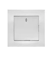 Переключатель проходной 1-кл. СП Бриллиант 10А IP20 бел. UNIVersal 7947373