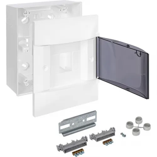 Щиток пластиковый навесной Practibox S 1х4 дым. дверь Leg 134614 фото 7