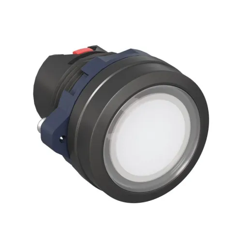 Головка кнопки плоская прозрачная с фиксацией бел. DKC M22P-FLLWP