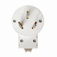 Вилка для плиты 2P+E 32А 250В бел. Universal 5311