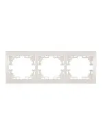 Рамка 3-м Mira горизонт. бел. LEZARD 701-0200-148
