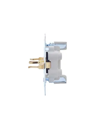 Розетка 2-м СП VESNA с заземл. со шторками ПБТ кремов. LEZARD 742-0300-178B фото 3