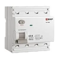 Выключатель дифференциального тока 4п 63А 100мА тип A 6кА ВД-100N электромех. PROxima EKF E1046MA63100