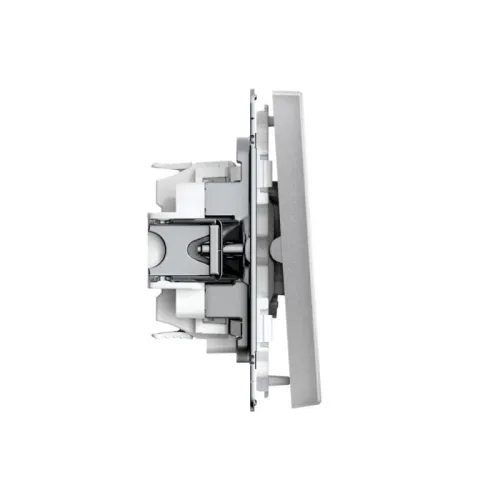 Выключатель кнопочный 2-кл. ArtGallery 10AX быстрозажим. клем. механизм алюм. SE GAL000317S фото 5