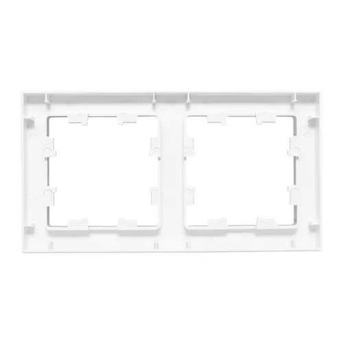 Рамка 2-м Эпика пластик бел. EKF UP1-FPW-02 фото 5