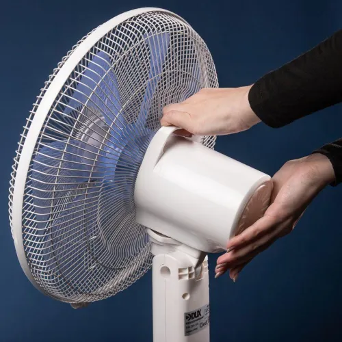 Вентилятор напольный 50Вт 7 лопастей д/у управление бел. DUX 60-0221 фото 2