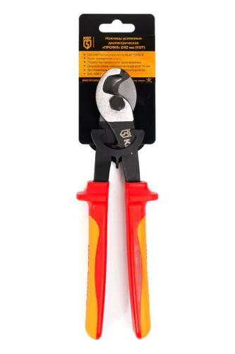 Ножницы усиленные диэлектрические "Профи" 240мм КВТ 69578 фото 2