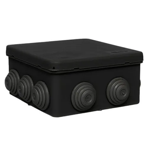 Коробка распределительная КМР-030-014 100х100х50 IP55 с крышкой 10 мембранных вводов черн. EKF plc-kmr2-030-014-b фото 2