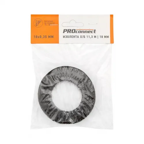 Изолента х/б 18мм двусторонняя 11.3м 80г Proconnect 09-2409-4 фото 5