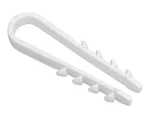 Дюбель-хомут 19-25мм для круглого кабеля нейлон бел. (уп.100шт) IEK UHH35-19-25-100