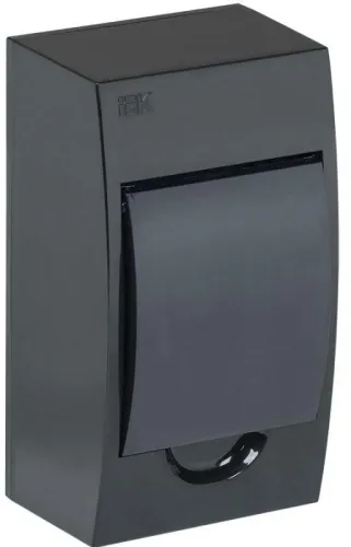 Корпус навесной ЩРН-П-4 Krepta 3 IP41 пластик. черн. IEK MKP12-N-04-41-K02
