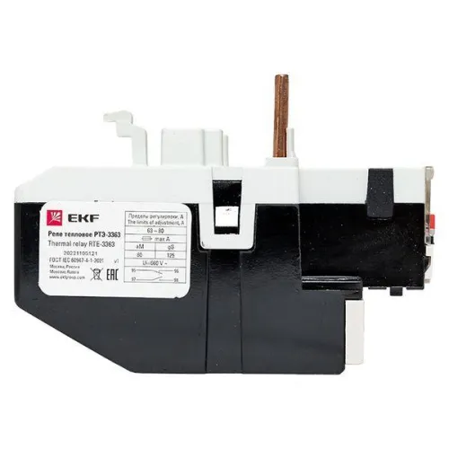 Реле тепл. РТЭ 3363 63-80А EKF rel-3363-63-80 фото 6
