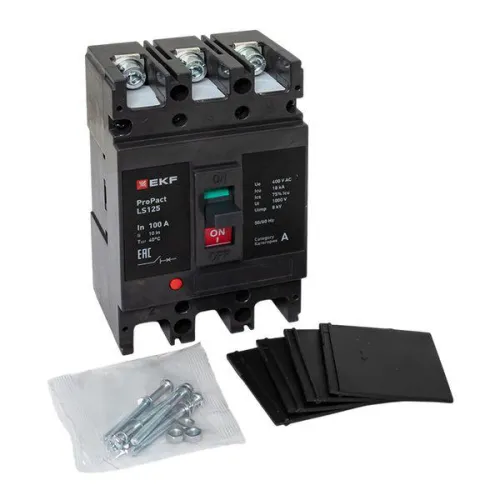 Выключатель автоматический LS125 18кА 3P 100А ProPact EKF mccb-125-18-3-100-ls фото 10