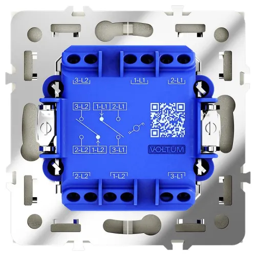 Переключатель проходной 2-кл. СП S70 10А механизм шелк Voltum VLS020304 фото 4