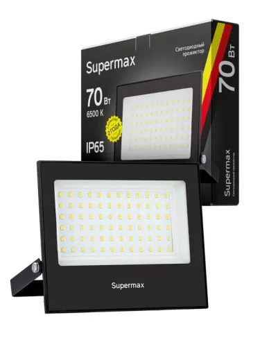 Прожектор светодиодный Supermax SPR 70Вт 6500К 7000лм IP65 КОСМОС S_PR_LED_70 фото 3