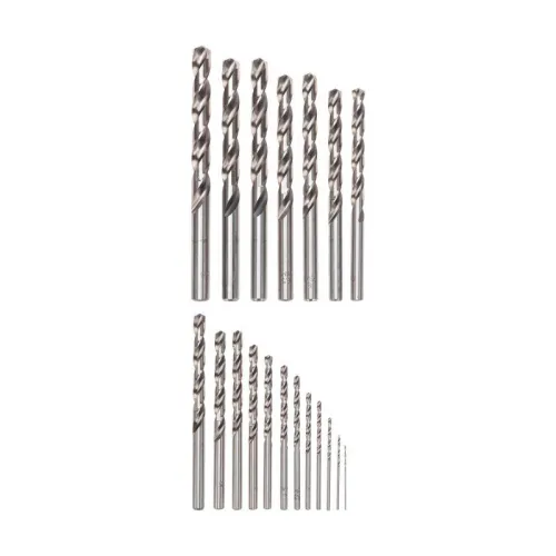 Набор сверл по металлу 1-10мм (через 0.5мм) Р6М5 цилиндрический хвостовик 19шт Kranz KR-91-0635 фото 2