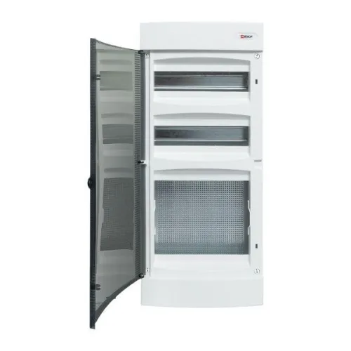 Щит комбинированный Unix 2х12мод. + 1 монтаж. плата 4 габарит IP41 прозр. дверь PROxima EKF ux-2x12+1m-n фото 5