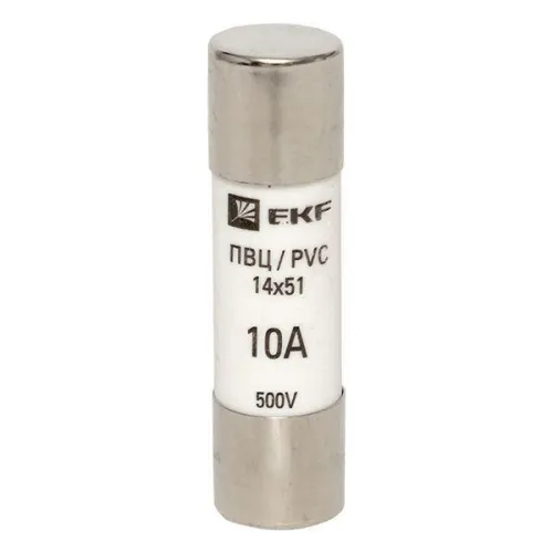 Вставка плавкая цилиндрическая ПВЦ 14х51 10А EKF pvc-14x51-10 фото 2