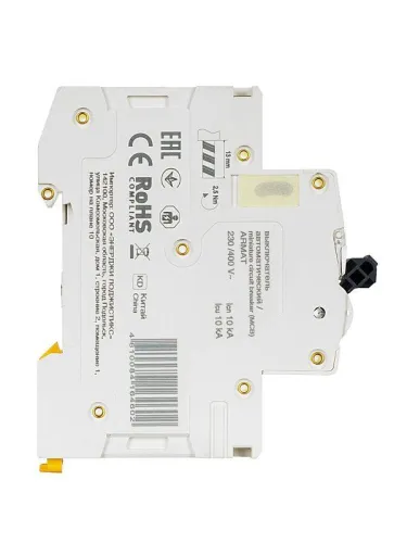 Выключатель автоматический модульный 1п C 25А M10N ARMAT IEK AR-M10N-1-C025 фото 7