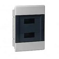 Щиток СП Тусо 24мод. с прозр. двер. 415х299х103мм сер. Рувинил 68124СП