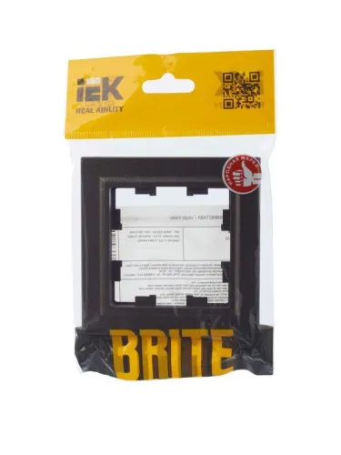 Рамка 1-м BRITE РУ-1-БрТБ бронза IEK BR-M12-K45 фото 5