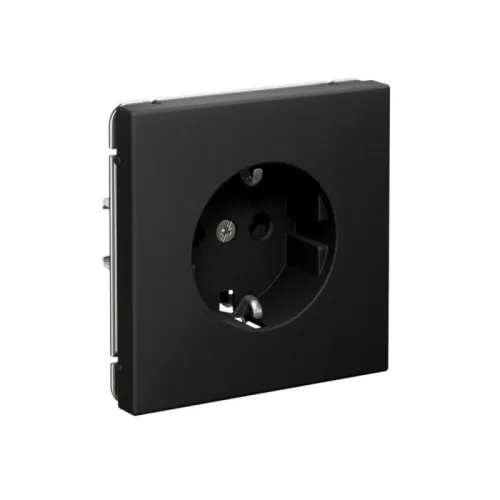 Розетка ArtGallery 16А с заземл. быстрозажим. клем. механизм карбон SE GAL001043S фото 2