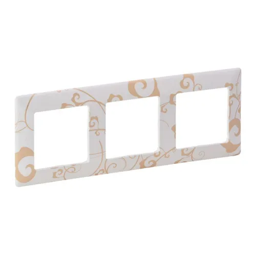 Рамка 3-м Valena Life универсальная ампир бел. Leg 754103 фото 2