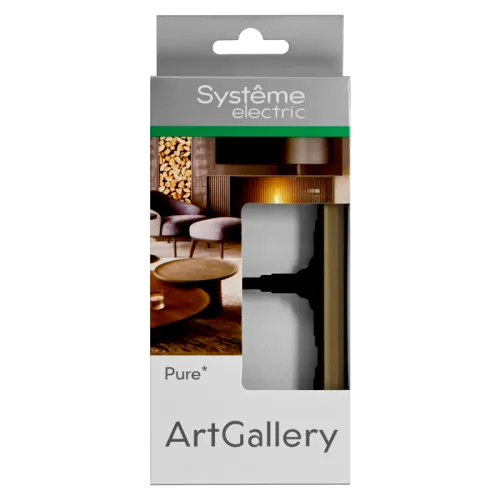 Рамка 2-м ArtGallery Pure органич. стекло шампань SE GAL320502 фото 2