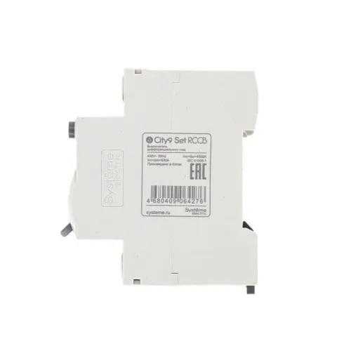 Выключатель дифференциального тока (УЗО) 4п 63А 30мА тип AC City9 Set 400В SE C9R36463 фото 3