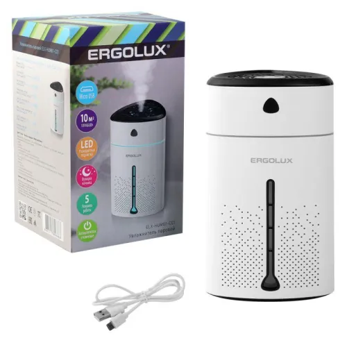 Увлажнитель ELX-HUM01-C01 бел./черн. Ergolux 15325 фото 7