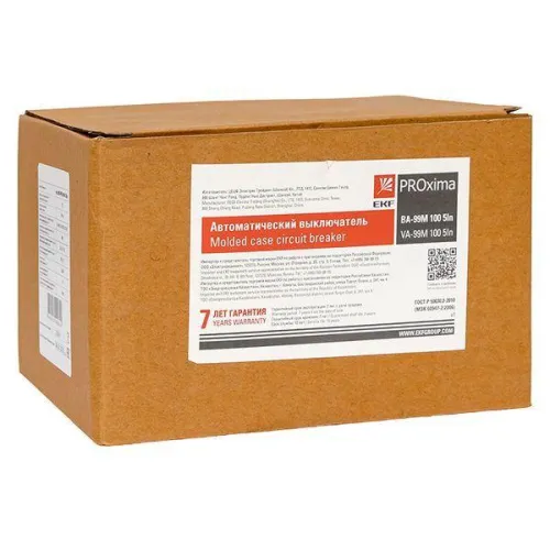 Выключатель автоматический 4п 100/125А 5In 35кА ВА-99М PROxima EKF mccb99-4P5In100-125m фото 7