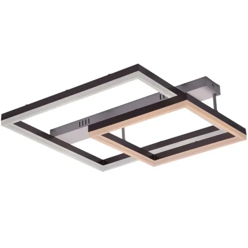 Люстра светодиодная ECLIPSE 88Вт 585х500х130мм 30кв.м потолочная ДУ 3 режима диммир. бел./корич. Ritter 52088 1 фото 6