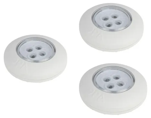 Фонарь светодиодный подсветка SB-803 пушлайт 4хLED на батарейках 3хААА бел. 3 шт ЭРА Б0052860
